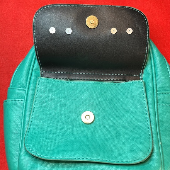 Teal mini purse / backpack - Picture 2 of 5